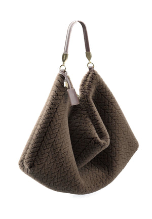 BORSA A SPALLA HOBO LIU-JO FOULARD BAG AF6194_E1168 91419 DEEP BROWN