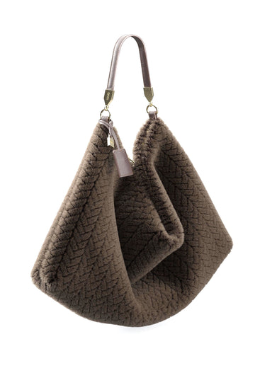 BORSA A SPALLA HOBO LIU-JO FOULARD BAG AF6194_E1168 91419 DEEP BROWN
