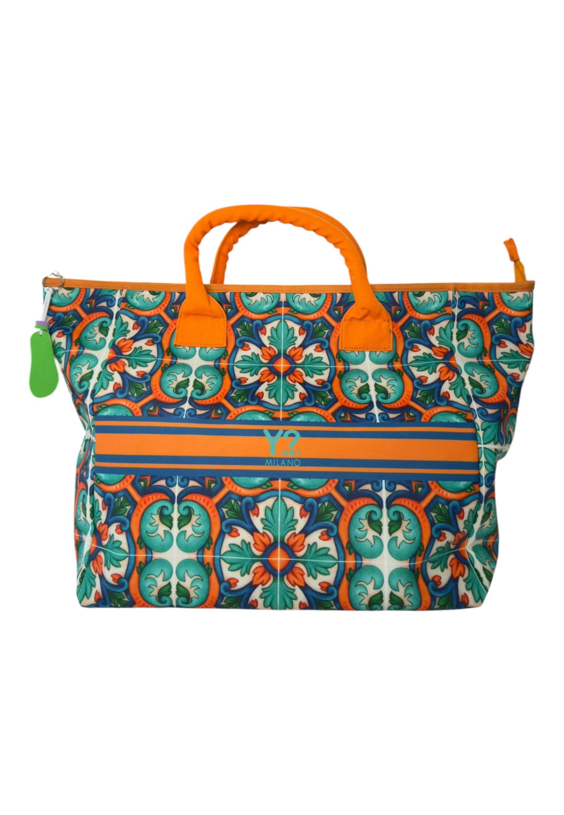 COORDINATO MARE BORSA + NECESSAIRE+SANDALI+ PAREO YNOT LIPARI ORANGE
