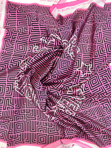 FOULARD DONNA YNOT RETTANGOLARE FOU-180S4 PINK