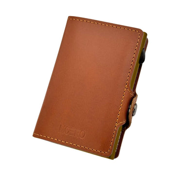 PORTAFOGLIO MOERO PRESTIGE CON ZIP MARRONE CON SCOCCA MARRONE