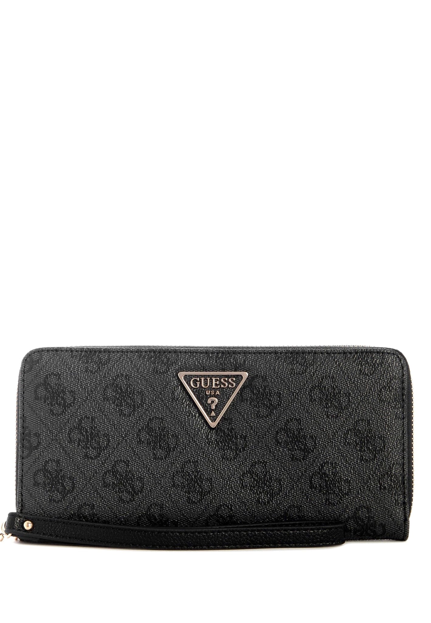 PORTAFOGLIO DONNA ZIP AROUND GUESS LAUREL II SG7459146 COAL LOGO