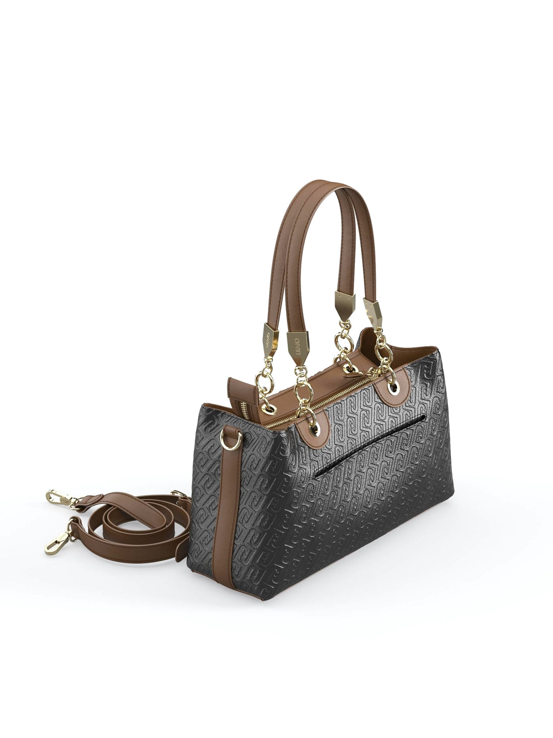 BORSA A MANO E TRACOLLA MEDIA LIU-JO EMATITE AF6103_E1141 22222 NERO
