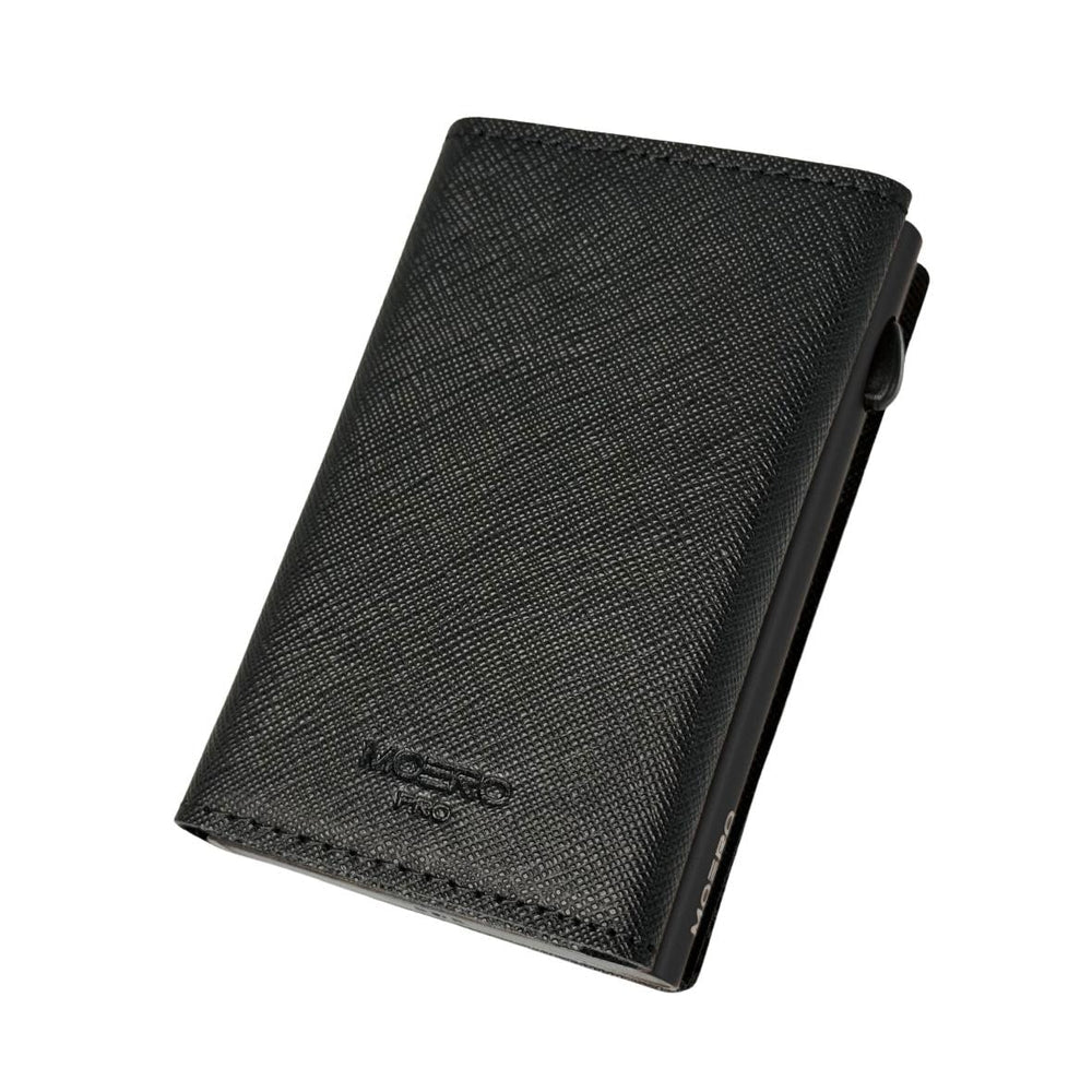PORTAFOGLIO MOERO PRO CLASSICO SAFFIANO SPLIT NERO CON SCOCCA NERO