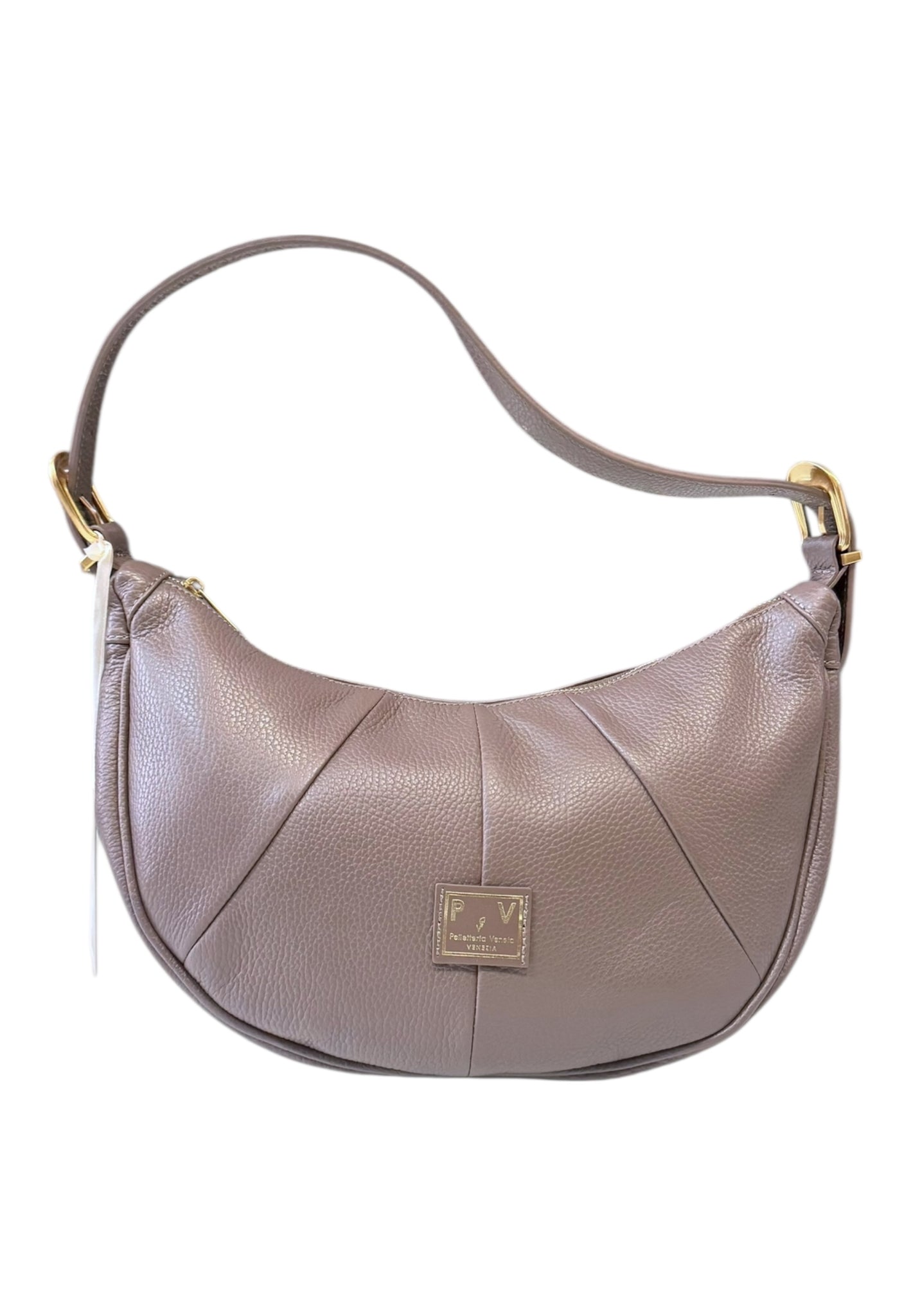 BORSA A SPALLA DONNA MEDIUM PELLETTERIA VENETA D25921 MOKA