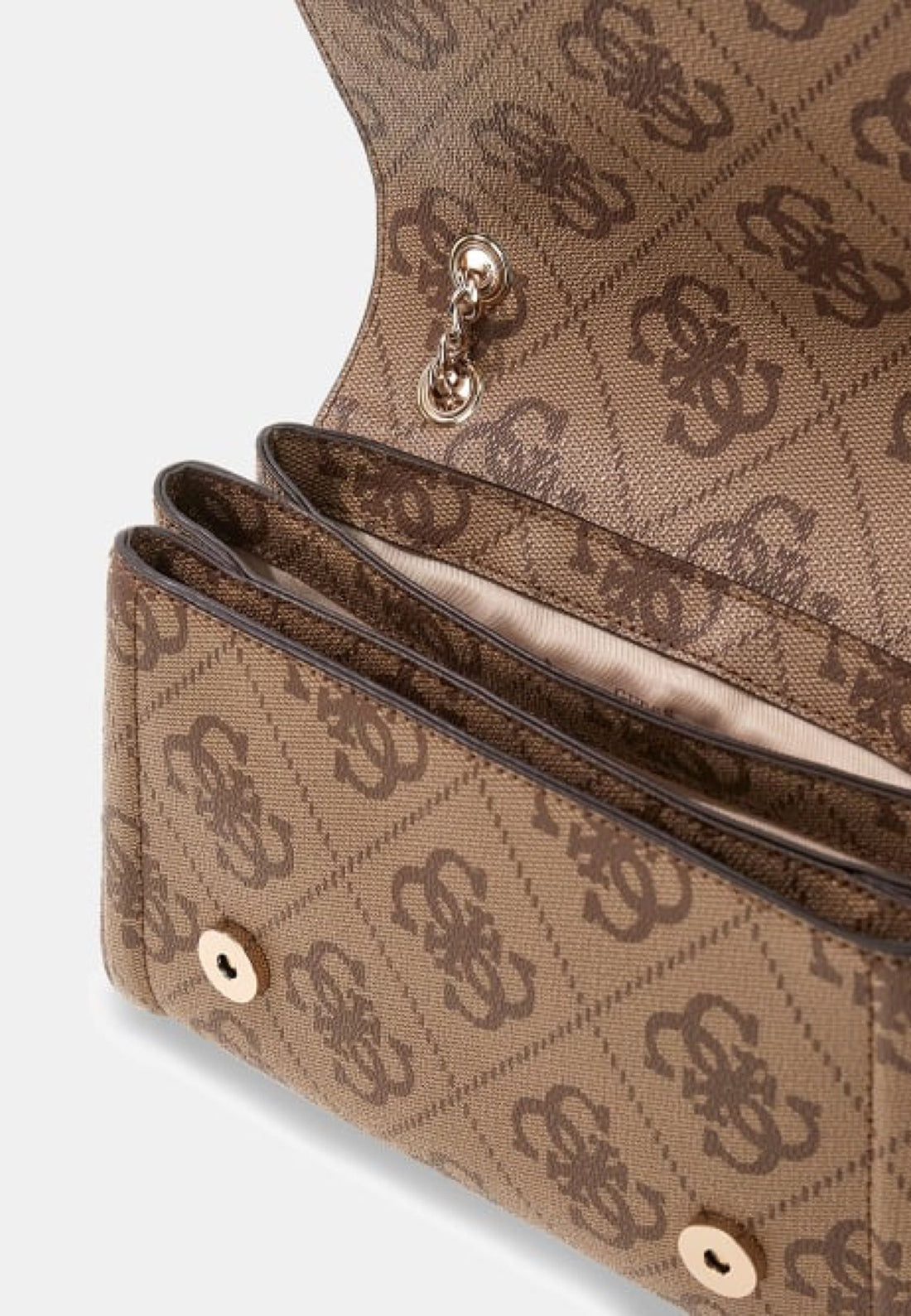 BORSA TRACOLLINA DONNA GUESS NOELLE II SS967221 LATTE LOGO-BROWN