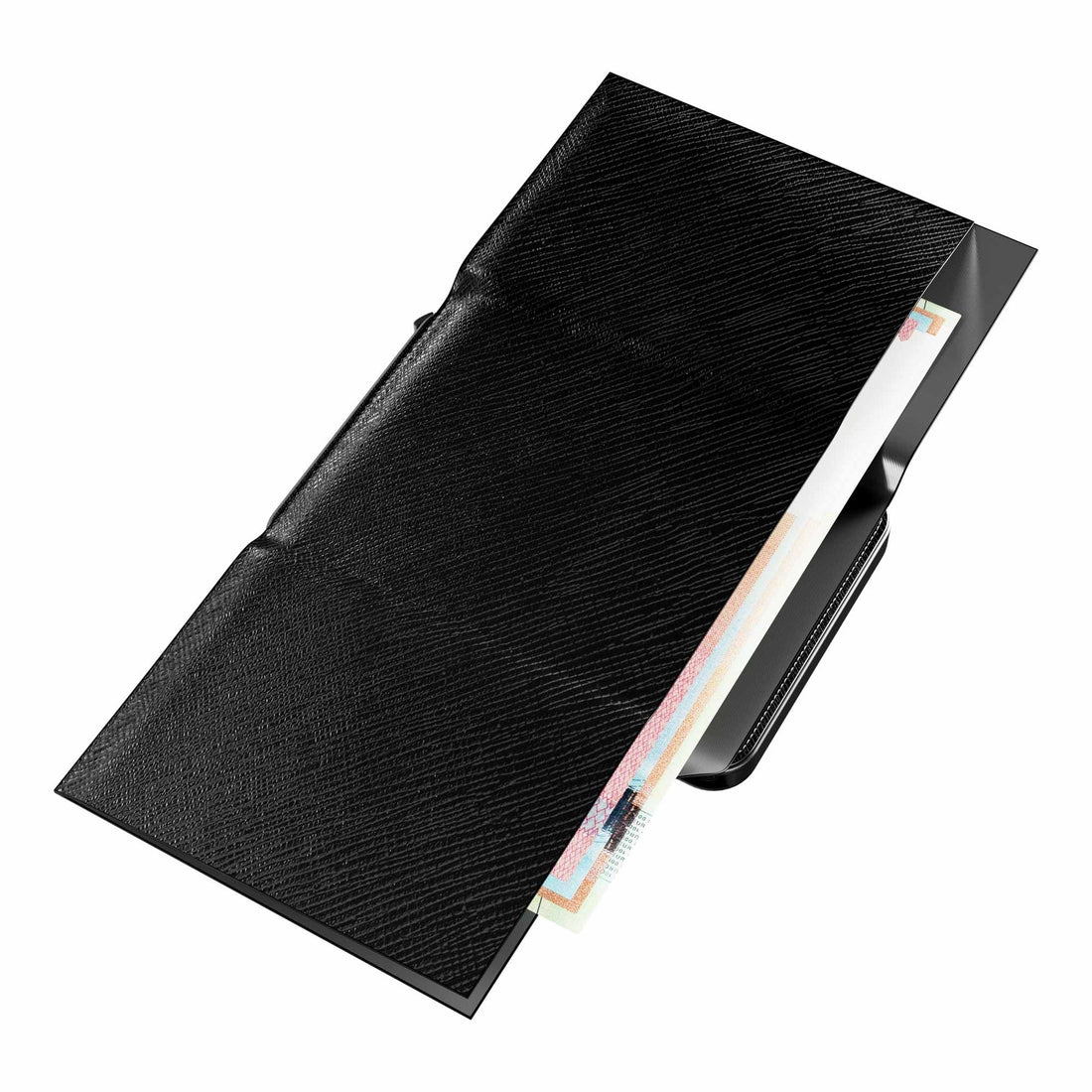 PORTAFOGLIO MOERO2 PRO PLUS CASH POCKET SAFFIANO NERO SCOCCA NERO