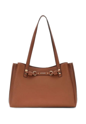BORSA A SPALLA DONNA GUESS CAMELIA BG974223 COGNAC