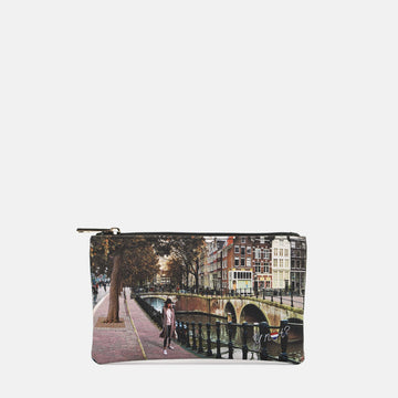 NECESSAIRE BUSTINA RETTANGOLARE MEDIA YNOT YES-341F6 AMSTERDAM BRIDGE