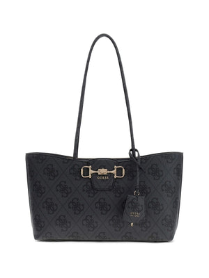 BORSA A SPALLA DONNA GUESS JANIE LOGO OS992423 COAL LOGO