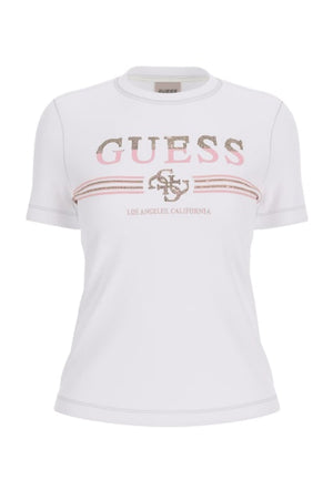 MAGLIA T-SHIRT DONNA GUESS V6GI07K2968 BIANCO