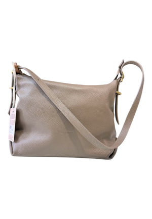 BORSA A SPALLA DONNA PELLETTERIA VENETA D25124 TAUPE