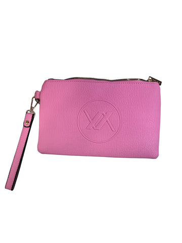 WOMEN'S HANDBAG CLUTCH GREEN 16-0007268 PINK