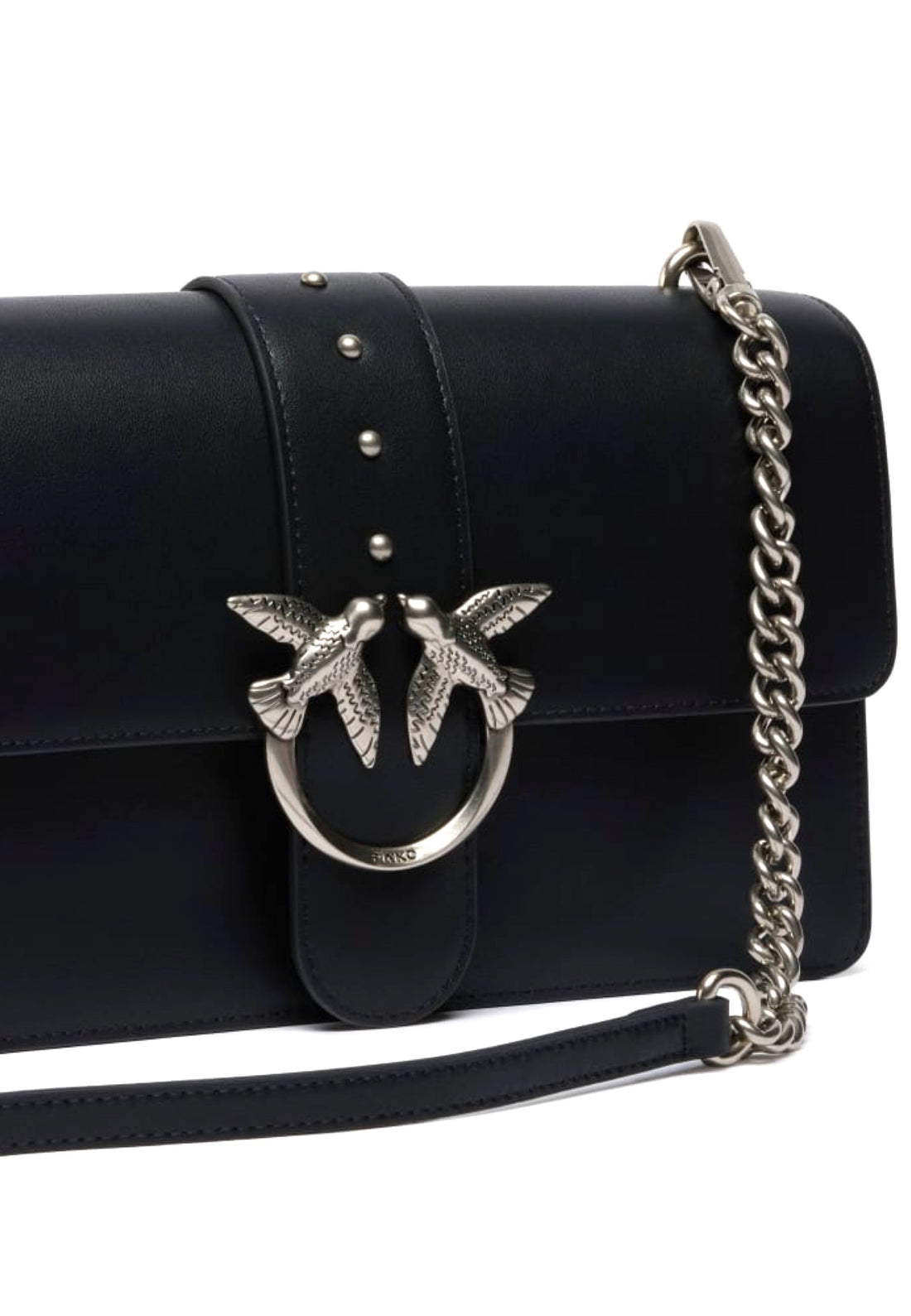 BORSA PINKO LOVE ONE CLASSIC 105857 A0F1 Z99O NERO-ARGENTO