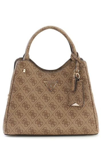 BORSA A MANO E TRACOLLA DONNA GUESS MERIDIAN II SG697405 LATTE LOGO