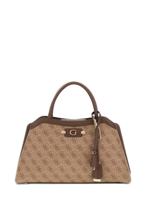 BORSA A MANO E TRACOLLA  DONNA GUESS LINDSEY SG974906 LATTE LOGO