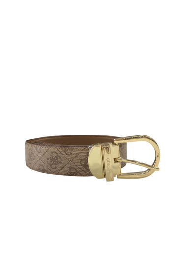 CINTURA DONNA GUESS REVERSIBILE BW9492P6435 LATTE LOGO