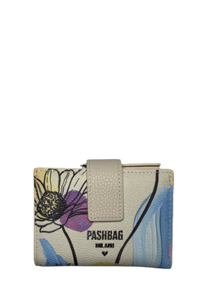 PORTAFOGLIO PICCOLO DONNA PASHBAG CLIFF 19671 BIANCO STAMPA
