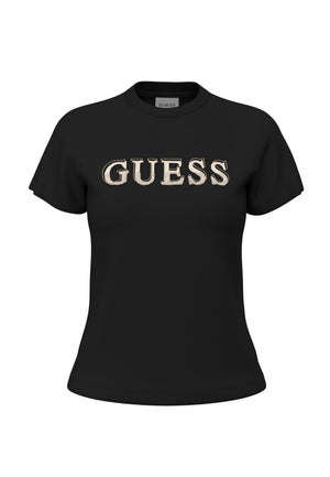 MAGLIA T-SHIRT MEZZA MANICA DONNA GUESS V6BI06K6273 G012 BLACK