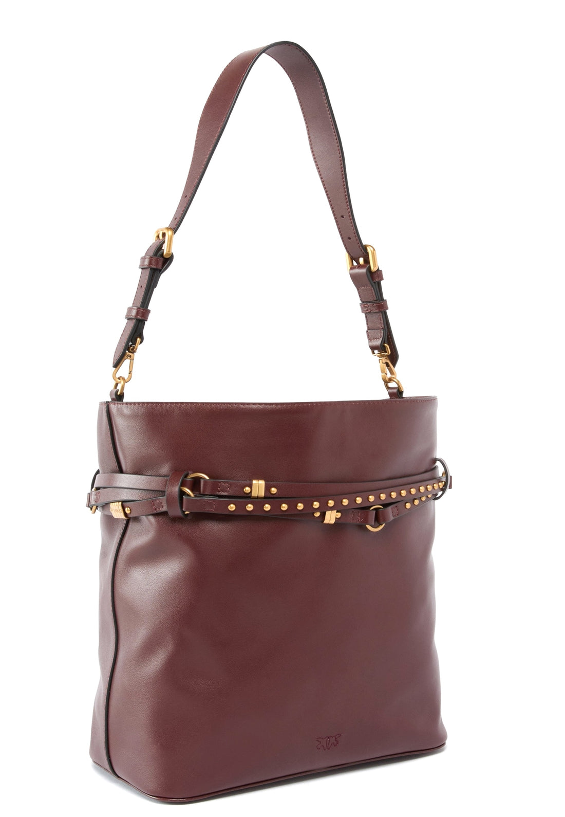 BORSA PINKO BUCKET BELT 106339 A0QO R49Q ROSSO VINO BURGUNDY