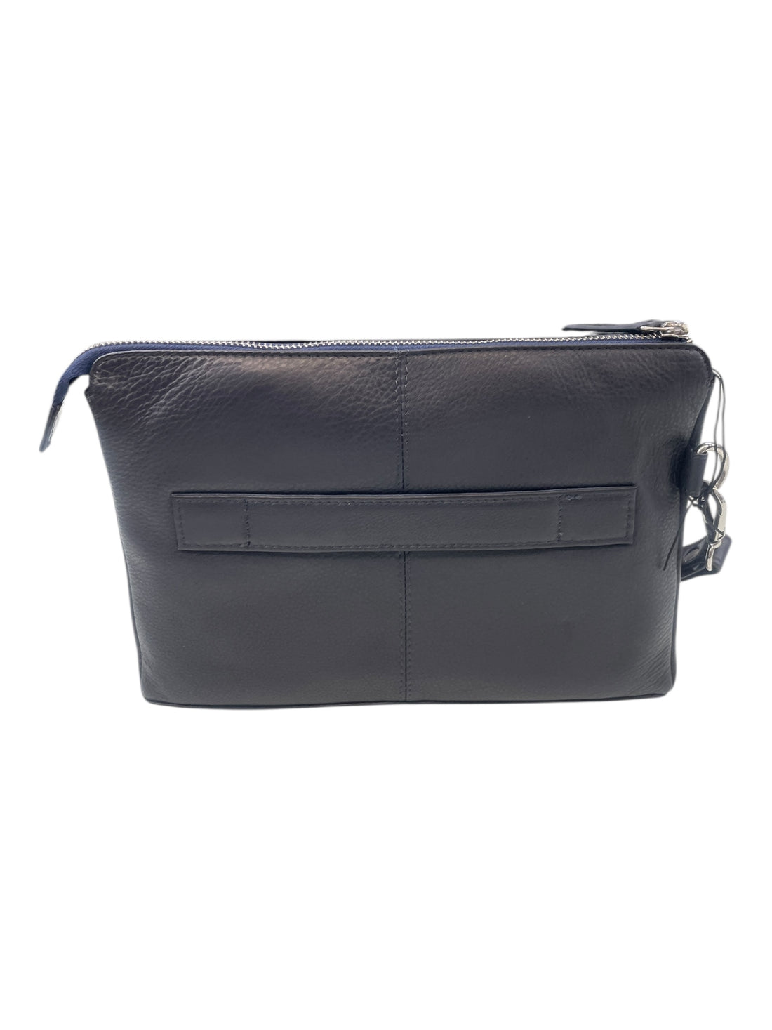 POCHETTE CLUTCH DA POLSO UOMO IN PELLE GRANDE AERONAUTICA MILITARE AM-572 BLU