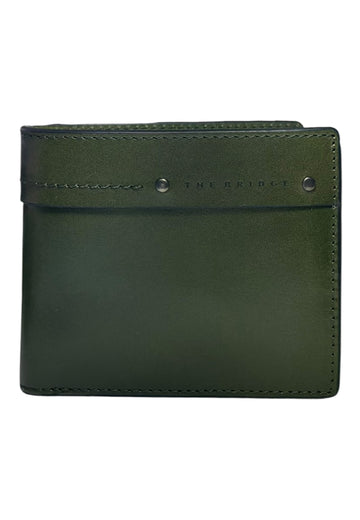 PORTAFOGLIO UOMO THE BRIDGE PICCOLO CON MONETE 01313601 00G VERDE