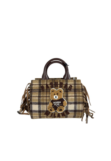 BORSA A MANO E TRACOLLA PICCOLA PASHBAG MINI MARGE 20155 SHEPHERD YARD BEIGE