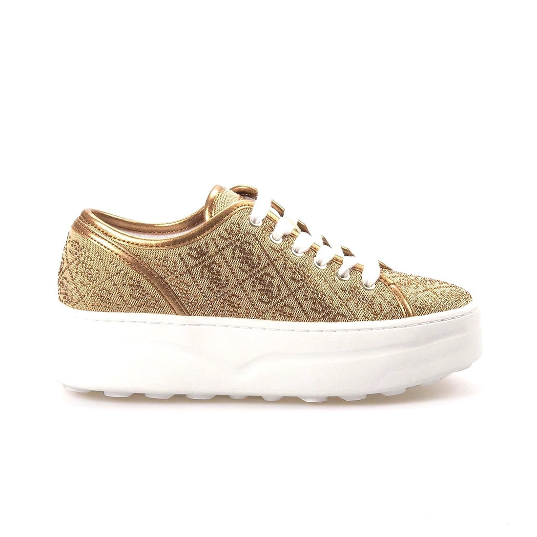 SCARPE SNEAKERS GUESS DONNAQUEENY FLTQENFAL12 BEIGE