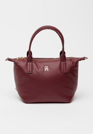 BORSA  A MANO E TRACOLLA  DONNA TOMMY HILFIGER AW0AW17708 VLP BORDEAUX