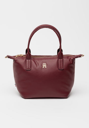 BORSA  A MANO E TRACOLLA  DONNA TOMMY HILFIGER AW0AW17708 VLP BORDEAUX
