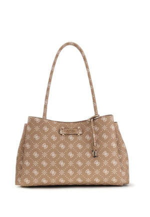 BORSA A SPALLA DONNA GUESS CARRIE LOGO GP989822 BISCOTTI LOGO