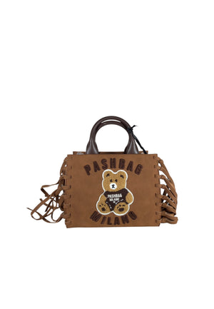 BORSA A MANO E TRACOLLA PICCOLA PASHBAG MINI MARGE 20141 SHEPHERD SUEDE CAMEL