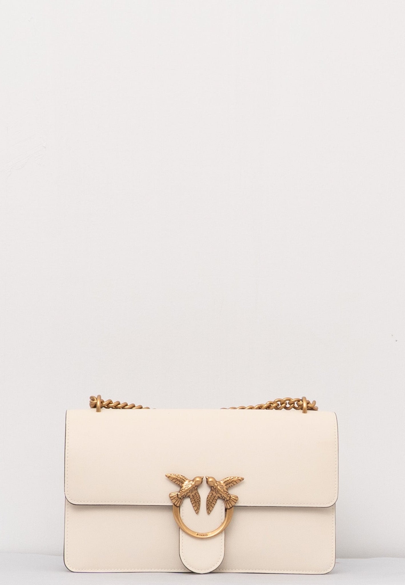 BORSA PINKO LOVE ONE CLASSIC DC 100941 A0F1 Z14Q BIANCO-ORO