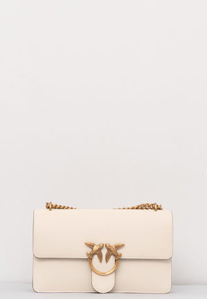 BORSA PINKO LOVE ONE CLASSIC DC 100941 A0F1 Z14Q BIANCO-ORO