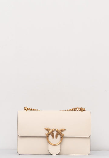 BORSA PINKO LOVE ONE CLASSIC DC 100941 A0F1 Z14Q BIANCO-ORO