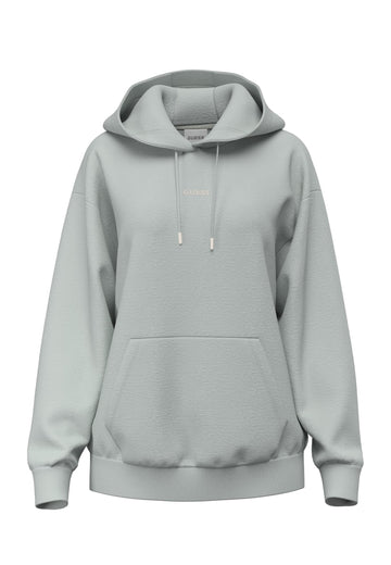 FELPA CON CAPPUCCIO DONNA GUESS V6BQ17K6354 G8GA VERDE