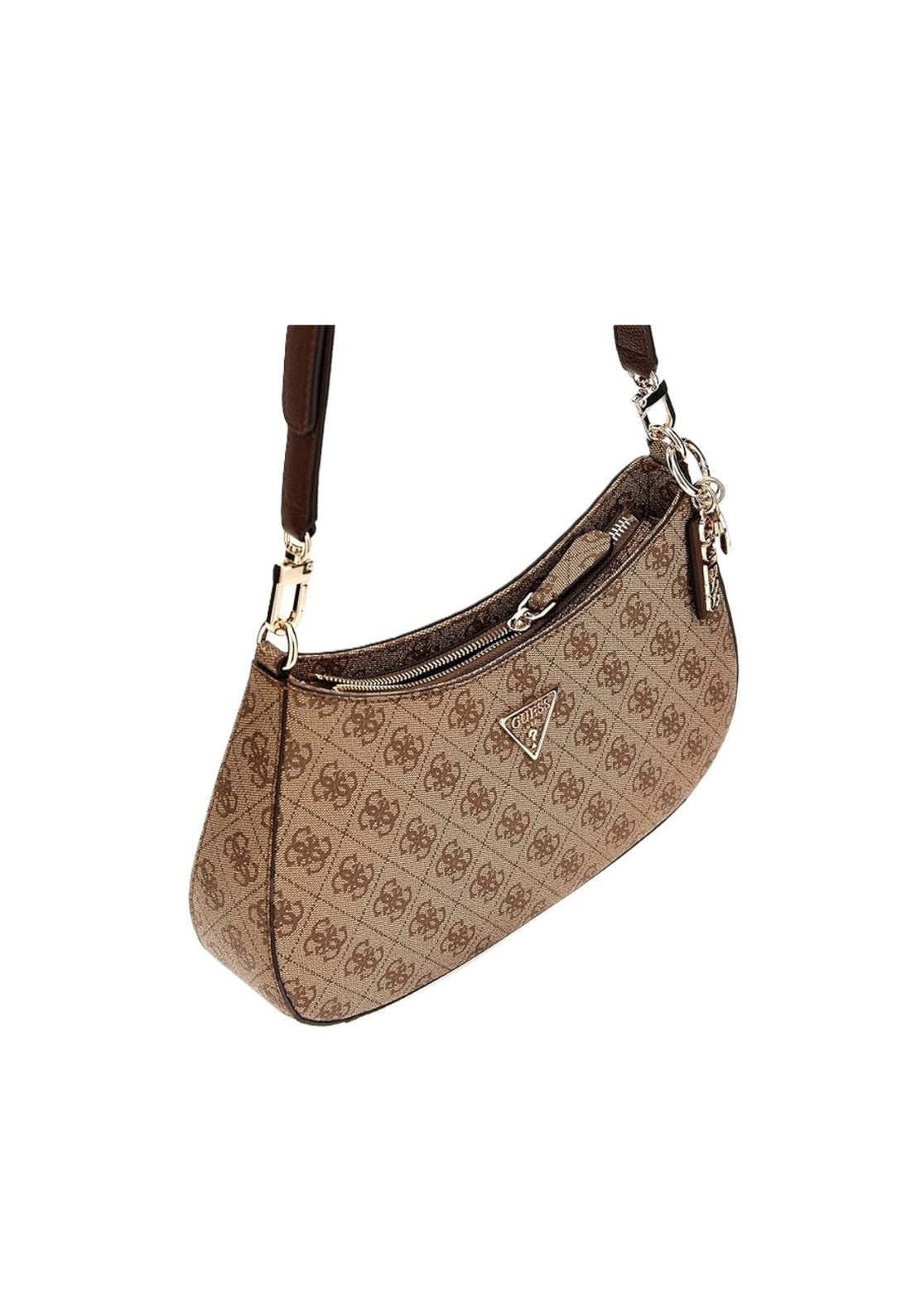 BORSA A SPALLA GUESS NOELLE II BG967218 LATTE LOGO-BROWN