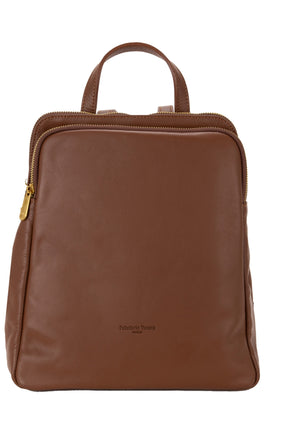 ZAINO DONNA PELLE PELLETTERIA VENETA N25616 MARRONE