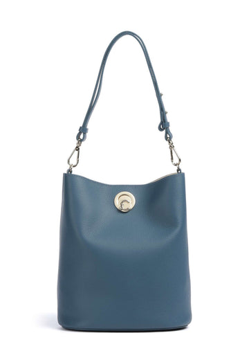 BORSA DONNA SECCHIELLO COCCINELLE NIKLA E1TOA230101 719 DEEP BLUE-SANDSHELL