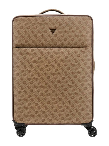 GUESS MEDIUM TROLLEY SUITCASE VEZZOLA TMVZLSP3302 BEIGE BROWN 