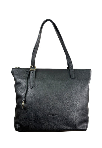 BORSA A SPALLA DONNA PELLETTERIA VENETA D26120 NERO