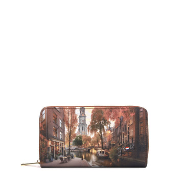 PORTAFOGLIO DONNA YNOT LUNGO YES-372F7 AMSTERDAM LIGHTS