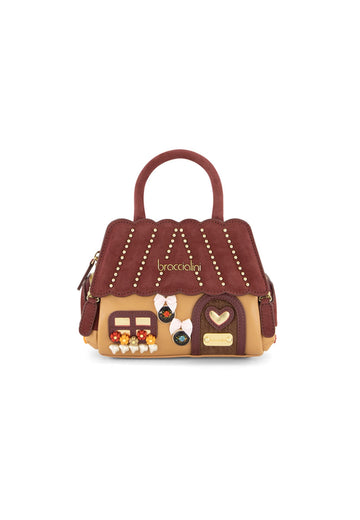 BORSA A MANO E TRACOLLA MINI BRACCIALINI TERMINI B19375 MARRONE