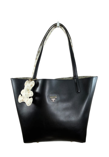 BORSA A SPALLA REVERSIBILE PASHBAG 19733 NERO-FIORI