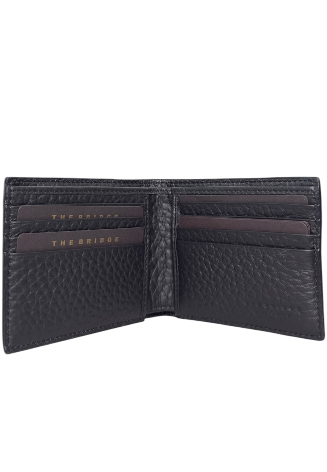 PORTAFOGLIO UOMO THE BRIDGE PICCOLO SENZA MONETE 013536QQ 7R NERO