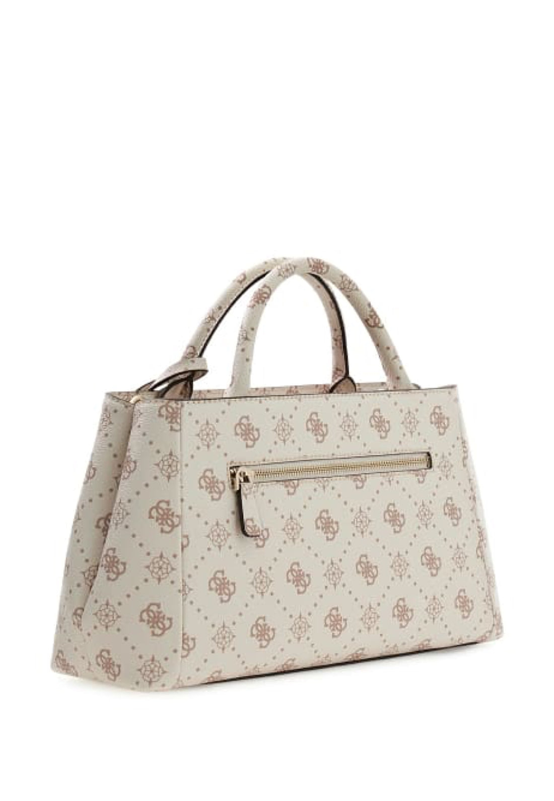 BORSA A MANO E TRACOLLA DONNA GUESS CARRIE LOGO GP989806 VANILLA LOGO