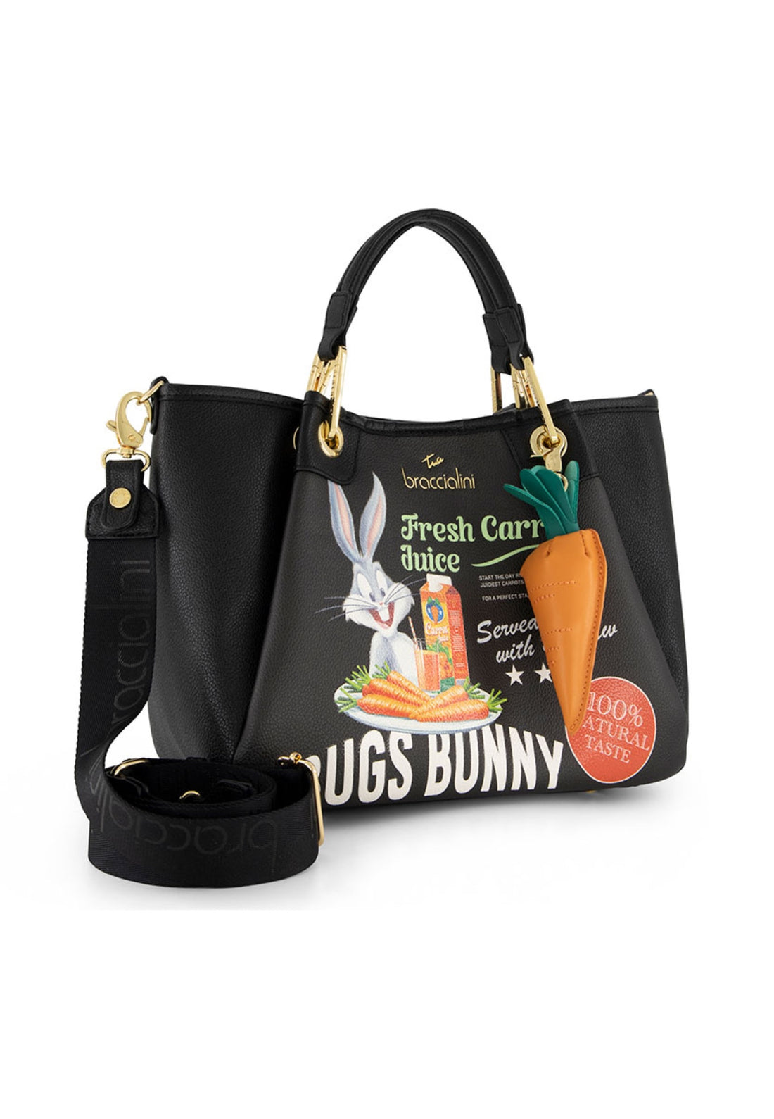BORSA A MANO E TRACOLLA MEDIA BRACCIALINI AMY LT310 NERO
