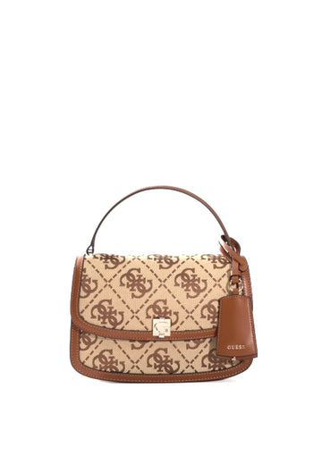 BORSA A MANO E TRACOLLA GUESS AUDREY LOGO JG975521 LATTE LOGO