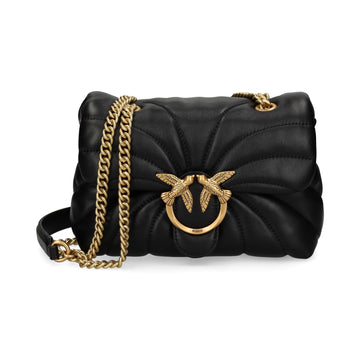 BORSA PINKO LOVE PUFF MINI BUTTERFLY 100039 A1EX Z99Q NERO-ORO