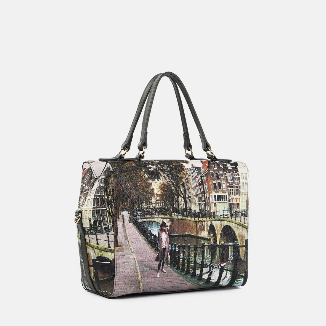 BORSA BAULETTO BOSTON BAG DONNA YNOT YES-702F6 AMSTERDAM BRIDGE